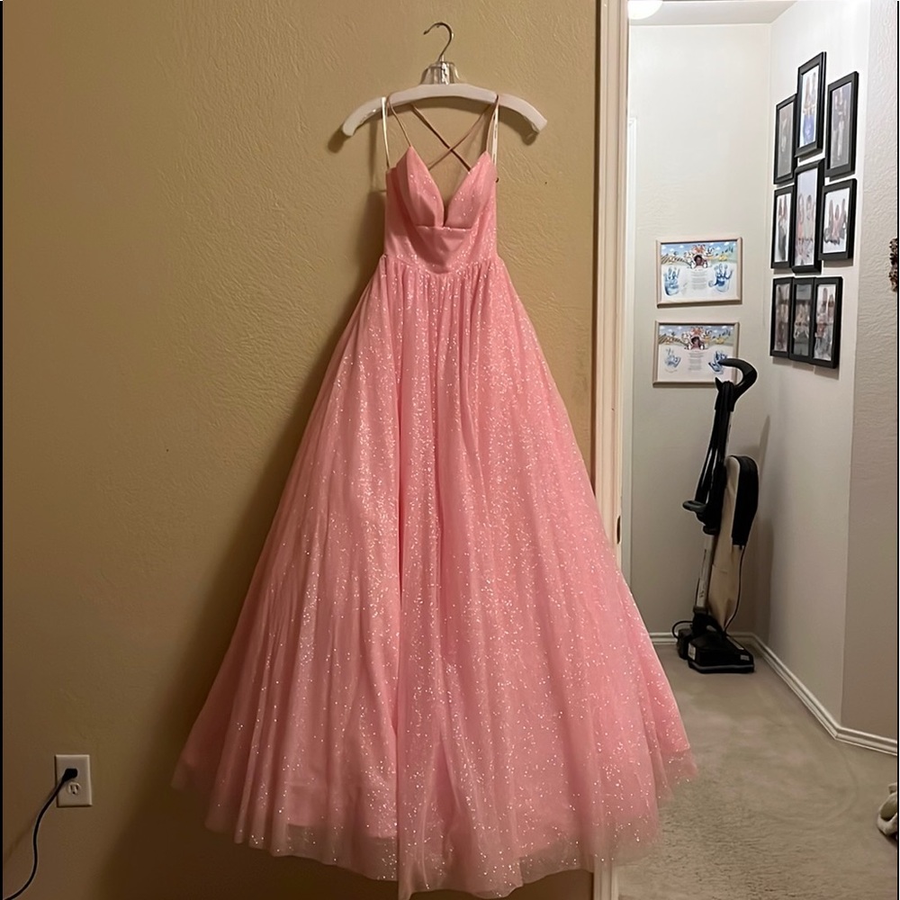 Pink Sherri Hill Ball Gown Prom Dress, Size 00